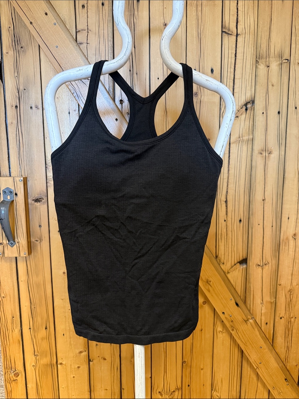 Lululemon Black Racerback Women's Tank Top - Ebb to Street Size 10
